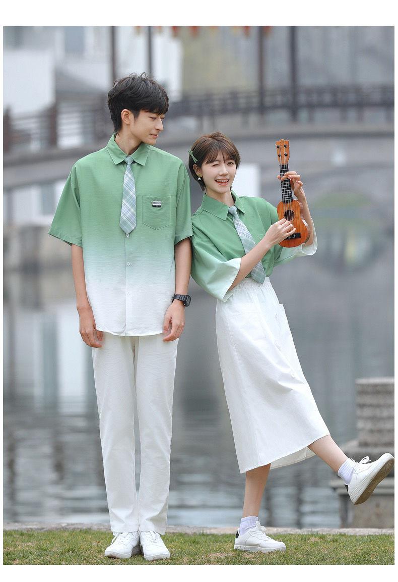 Product Introduction of Graduation Class Outfit Set - Trendy Gradient Color Short Sleeve Shirt |     School Uniform for Middle School Students, Performance & Recital |     Stylish Academic Wear (Boys & Girls) 27