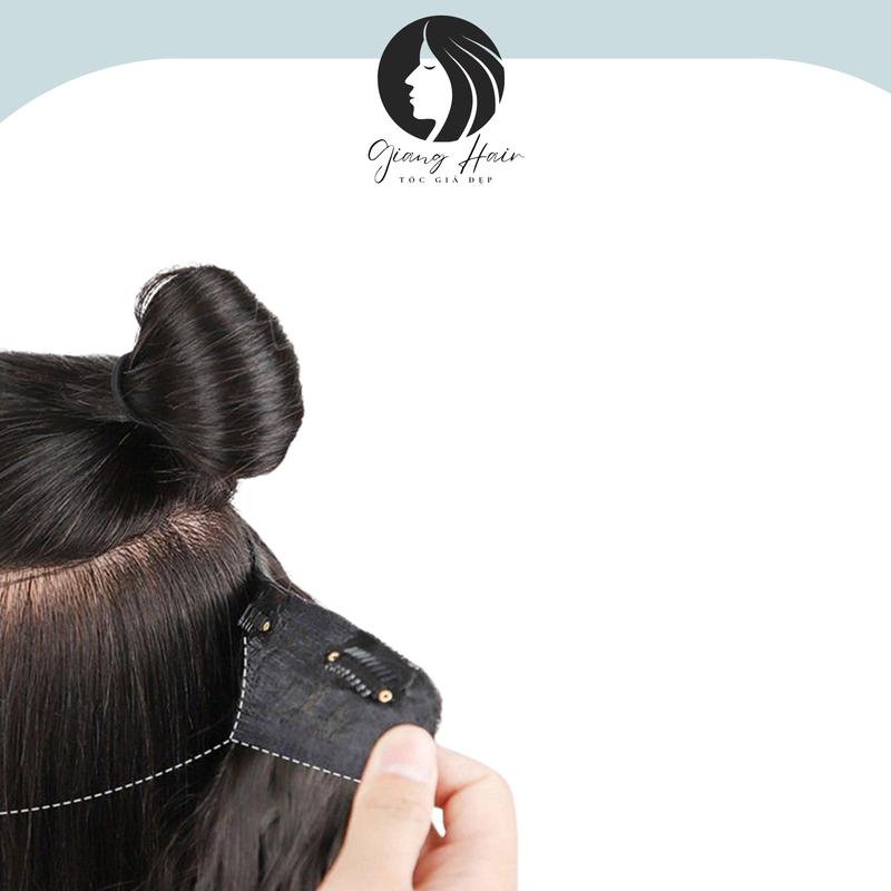 Product Introduction of Tóc giả mảnh nối làm phồng chân tóc độn phồng 2 bên bản 45cm-M6 19