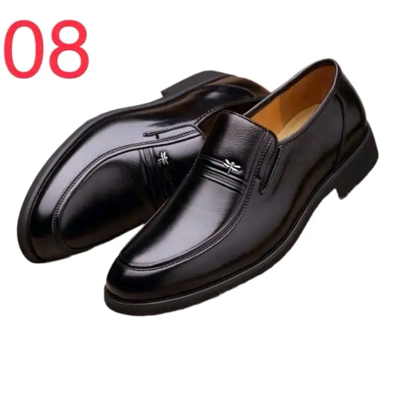 BH 1 năm-Giày da bò trơn nam Mã DK08,Giày trung niên 687 sang trọng,Giày Tây dự tiệc size 38_43