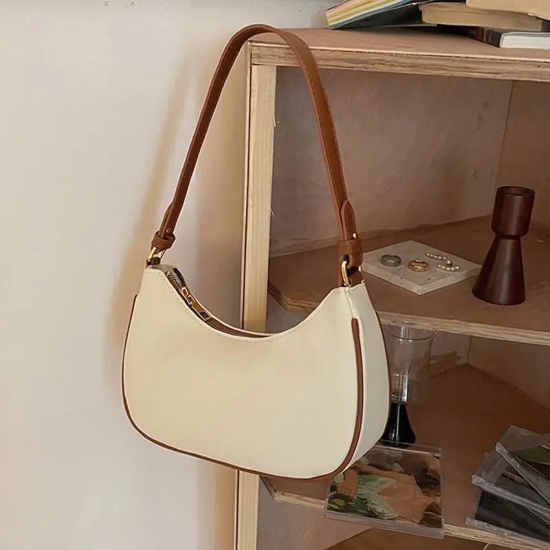 TAS Selempang SORA WHITE - VINTAGE SHOULDER BAG (INITIAL NAMA/POLOS) Selempang 4