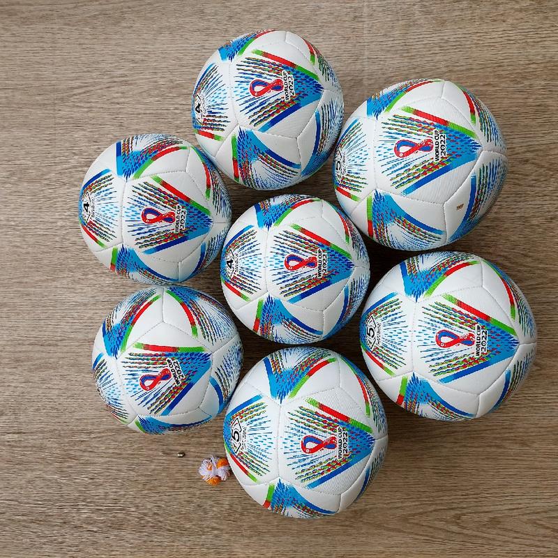 Bóng Đá Da May PUV WC 2022 Trẻ em (Tặng Kim Bơm Và Lưới) Nam Tròn 1