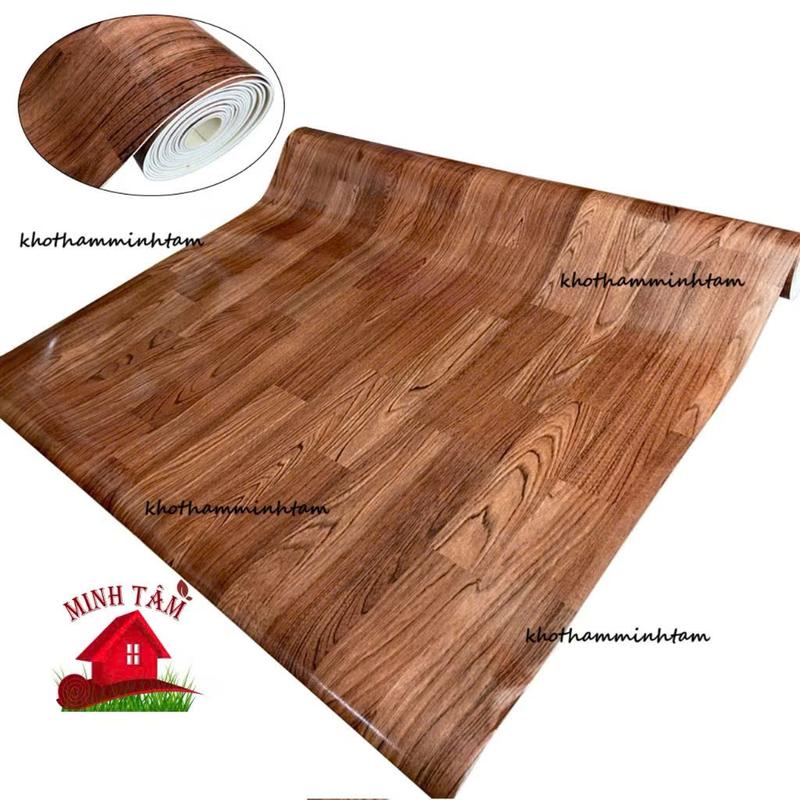1m x 1m( 1m vuông )Thảm nhựa SIMILI  trải sàn vân gỗ loại dày 1.6mm Trong nhà 5
