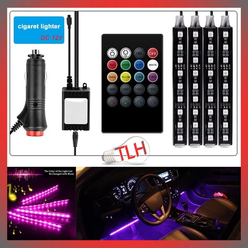 PROMO HARGA LAMPU LED MOBIL VARIASI DISCO TERBAIK DISKO HIAS RGB WARNA WARNI MENGIKUTI MUSIK JUAL MURAH DEKORASI INTERIOR TRUK AVANZA REMOTE CONTROL Car Sporty 1