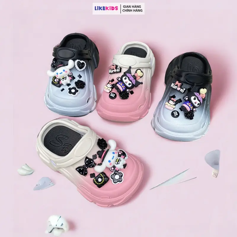 Dép SỤC cho bé gái hoạ tiết CHARM cute - LikeKids 2