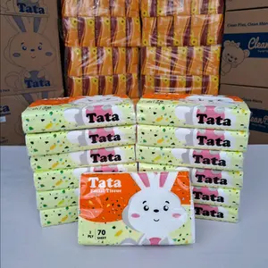 Paket isi 10 Tata Travelpack 70 lembar 2 Ply Tisu