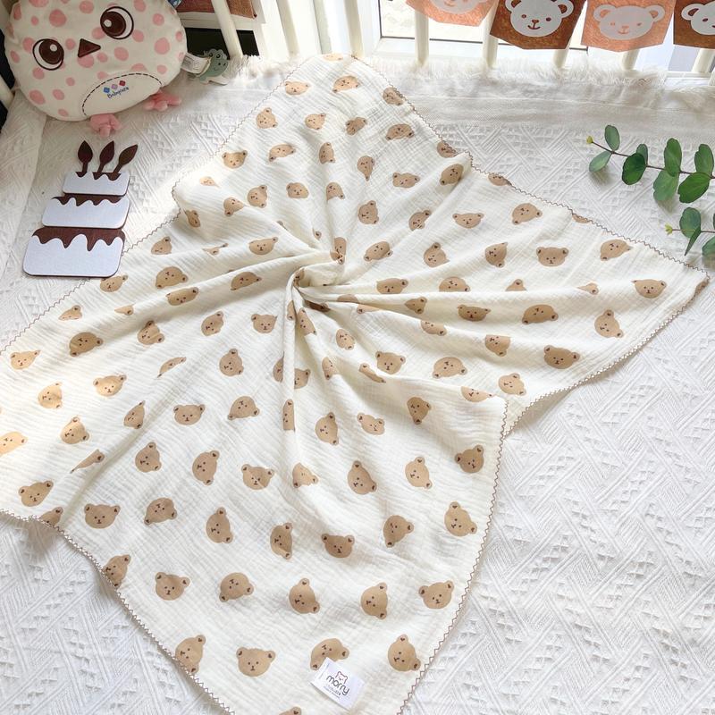 Khăn tắm xô Muslin đa năng cao cấp MORRY 4 lớp dày dặn mềm mại thấm hút tốt cho trẻ sơ sinh và trẻ nhỏ. KHĂN TẮM MORRY