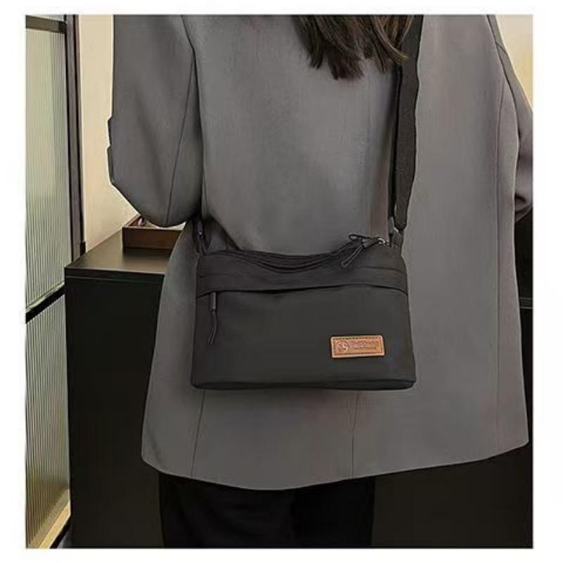 New fabric bag Japanese fashion simple shoulder crossbody bag multi-layer isolation bag style women's canvas bag 7