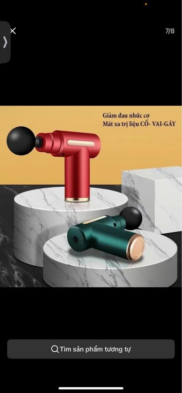 Product Introduction of (1) Máy massage cầm mini cầm tay 6 chế độ rung 4 đầu 5