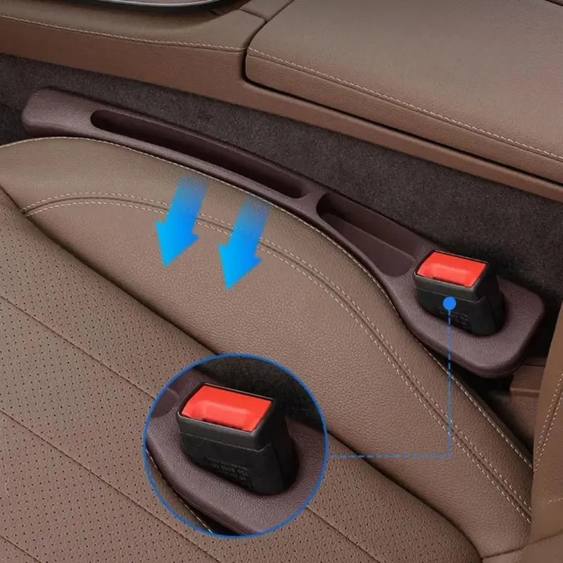 Dải Nối Phích Cắm Khe Hở Ghế Ô Tô, 1 Cặp, Chống Rò Rỉ, Đồ Trang Trí Ô Tô, Đồ Dùng Ô Tô, Chất Độn Khe Hở Ô Tô, An Toàn Và Thông Dụng, Dải Chất Độn Đường May Bên Hông 5