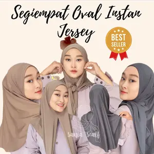 SEGIEMPAT OVAL INSTAN JERSEY/SEGIEMPAT OVAL INSTAN KAOS/SEGIEMPAT OVAL INSTAN BY SANIASCARF