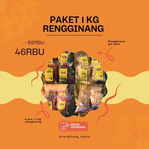 1 kg Rengginang Paket 4pcs Food rengginang  terasi mentah