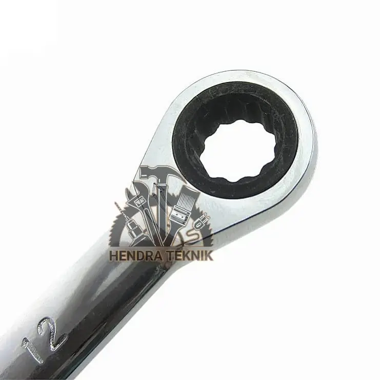 KUNCI RING PAS RACHET SET 7PCS KUNCI RING PAS 8MM - 19MM KUNCI KOMBINASI KREK 7PCS RATCHET COMBINATION SPANNER SET alat bengkel 4