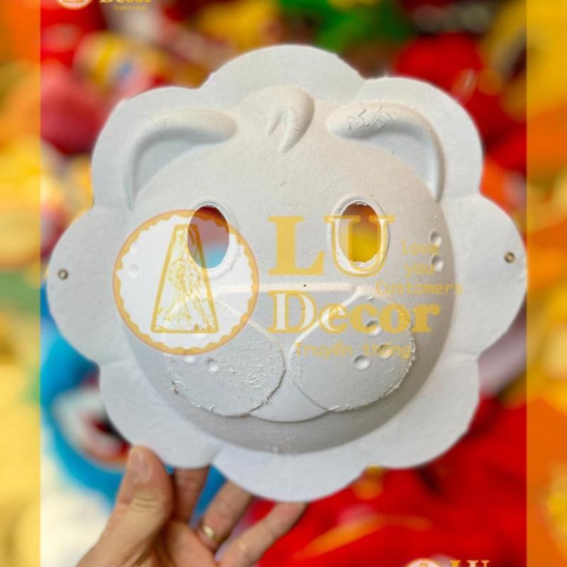 Mặt nạ giấy bồi chưa tô màu, cho bé tô màu thủ công chơi Trung Thu l LU Decor 1