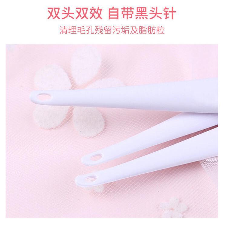 Product Introduction of Silicone Blackhead Lip Double sided Nose Brush Facial Cleansing Stick Makeup Tool Beauty Set 7