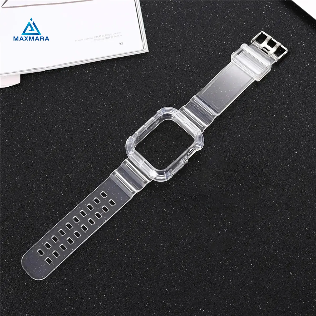 Jelly Strap Case For T500 T55 S8 Ultra W98 W59 Series 8 7 6 Silicone Transparent for Watch Strap 38 40 42 44 49MM Accessories Band Smart Wireless