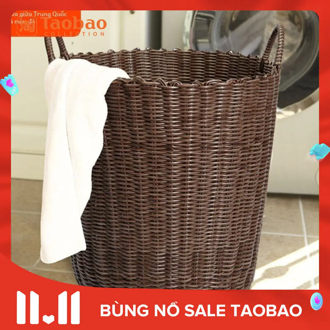 Giỏ Đựng Đồ Giặt, Chất Liệu Nhựa Dày, Thiết Kế Sang Trọng, Thích Hợp Giặt Quần Áo Bẩn, Sắp Xếp Đồ Chơi, Chống Va Đập Quần Áo Trực Tuyến Rổ