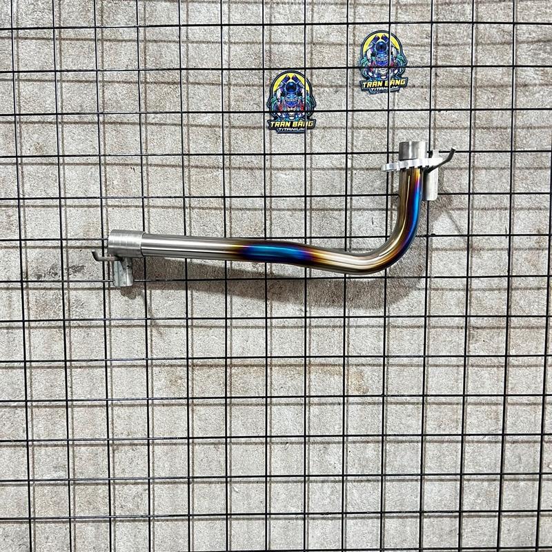 Cổ pô  titanium size 27mm wave đream máy 100 cc