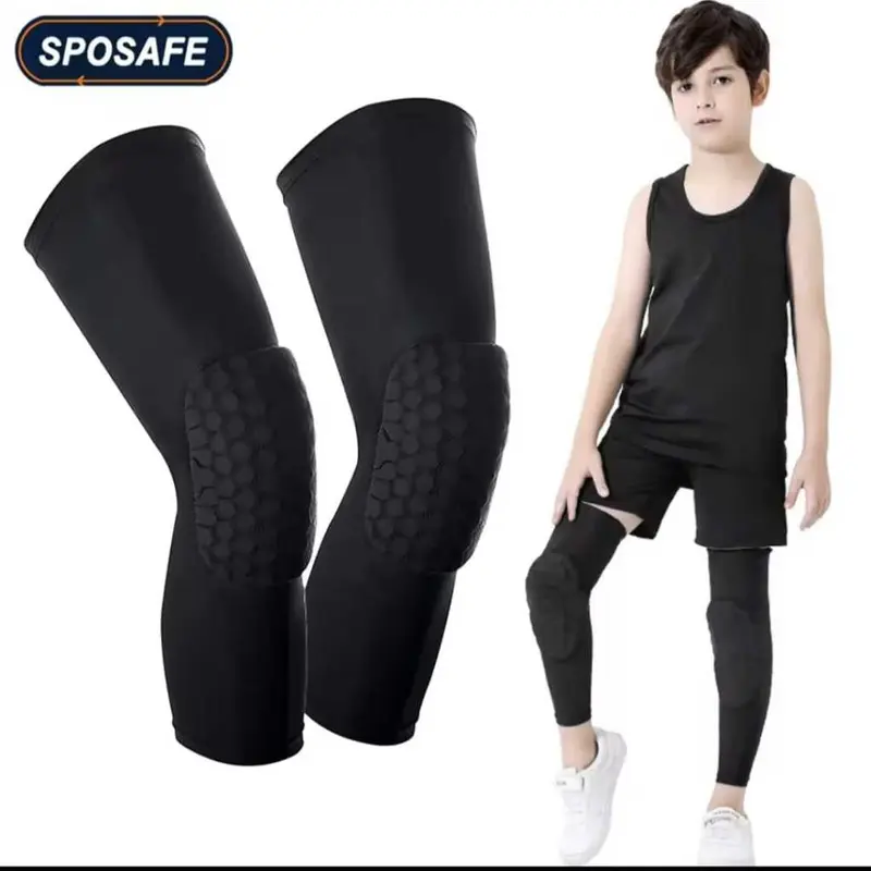 Leg Sleeve Basket Kids Bantalan Pelindung Lutut Olahraga Basket Anak Deker Lutut Anak Support Play Sport Basketball 0