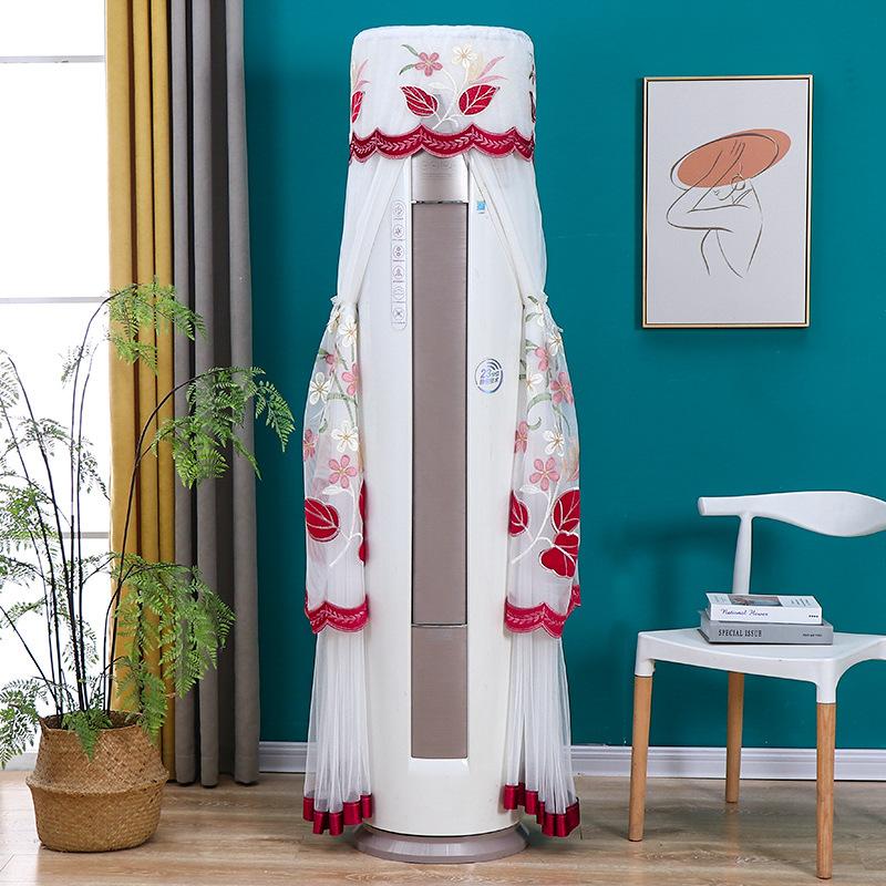 Product Introduction of New Model No-Remove Air Conditioner Cover for Cylinder Vertical Cabinet Machine, Round Living Room Air Conditioner Dust Cover for Gree Midea 12