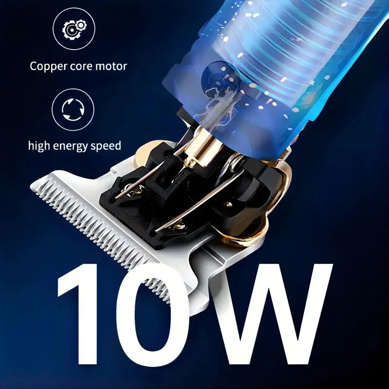 Electric Hair Clipper Set for Men's Gift, 1 Set Professional Barber Hair Clipper Machine, Beard Trimmer Shaver Kit 4