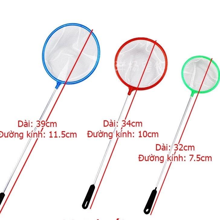 Vợt mini bắt cá các loại vợt cá nhỏ mắt lưới thường dễ bắt cá các loại