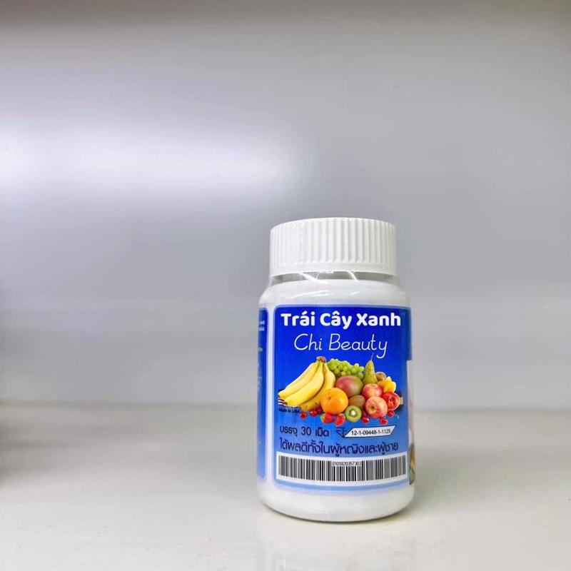 Viên Uống Vitamin Xanh Thái Lan 30 Viên Trái Cây - Vitamin Trái Cây Hỗ Trơ Đẹp Da - Chuẩn Chi Beauty