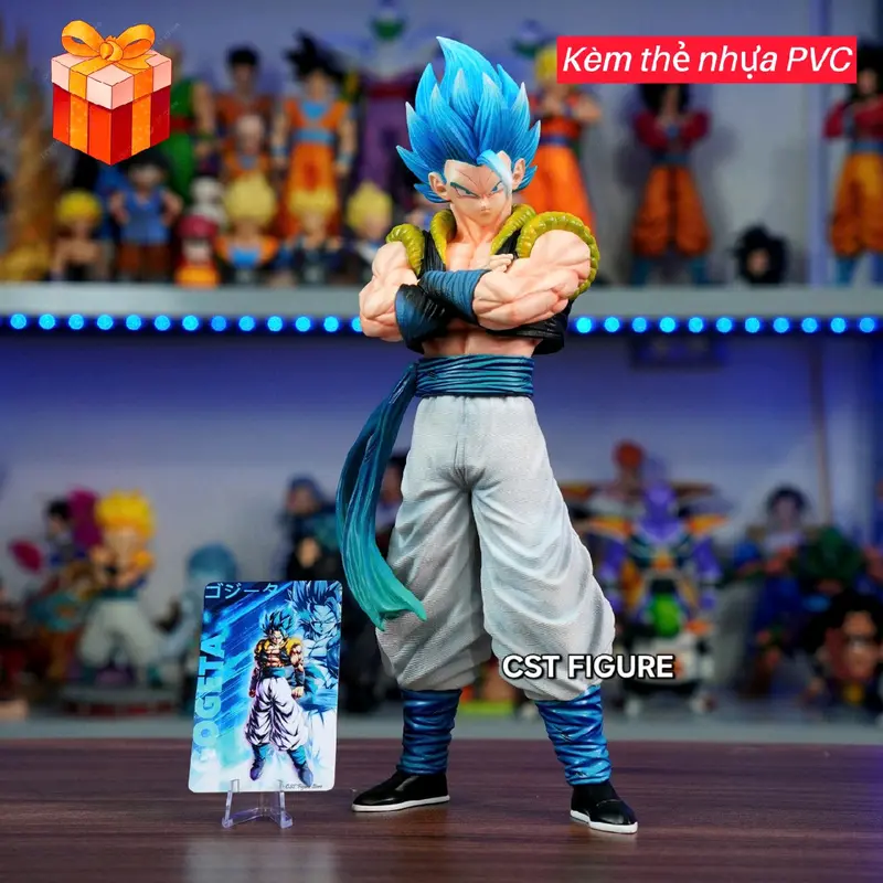 Mô hình Gogeta JT Studio cao 30cm [KÈM THẺ NHỰA PVC GOGETA+túi sleeves bảo vệ thẻ] 2