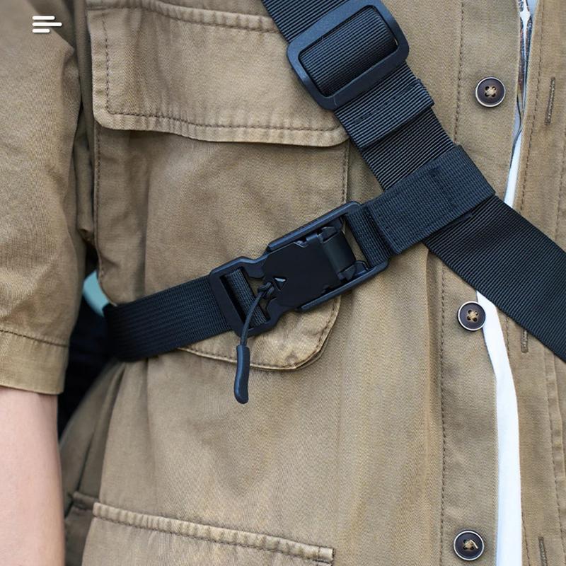 Product Introduction of Three Point Auxiliary Fixed Shoulder Bag Anti Slip Strap Quick Detachable Backpack Stabilizer Strap for Sling Packs & Messengers 1