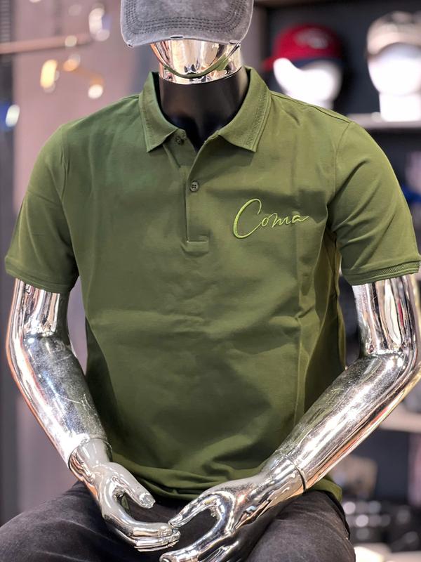 [5 Màu] Áo Thun Polo Nam COMA DENIM Đơn Giản Bassic Màu , Đen, Xanh Rêu, Xanh Đen & Nâu 	T3195 T3194 T31997 T3198