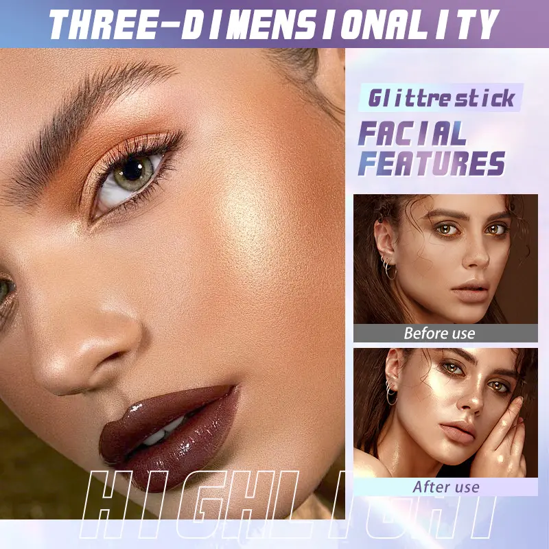 3D Contour Highlighter Stick Contouring Makeup Highlighter Stick Beauty Salon Series