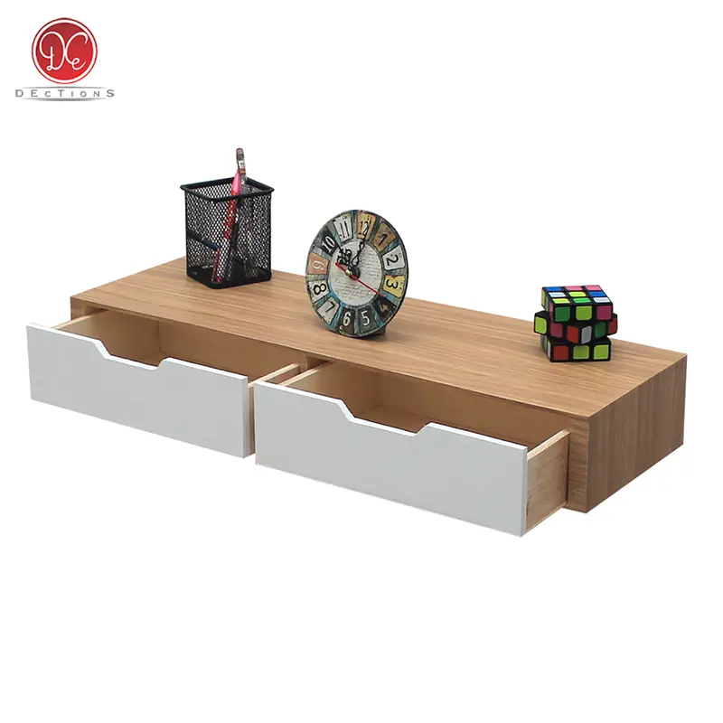 Dections Rak Laci Tempel Dinding Melayang Gantung 60x20cm Dekorasi Minimalis Aesthetic meja  kayu  pajangan furniture 0