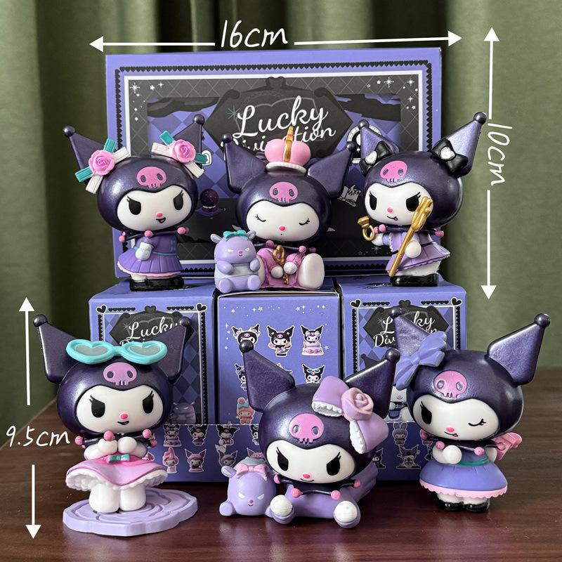 Product Introduction of Garden Cartoon MALL COD Mini Kuromi Doll Blind Box Desktop Ornaments Birthday Party Gift Set Toy 6