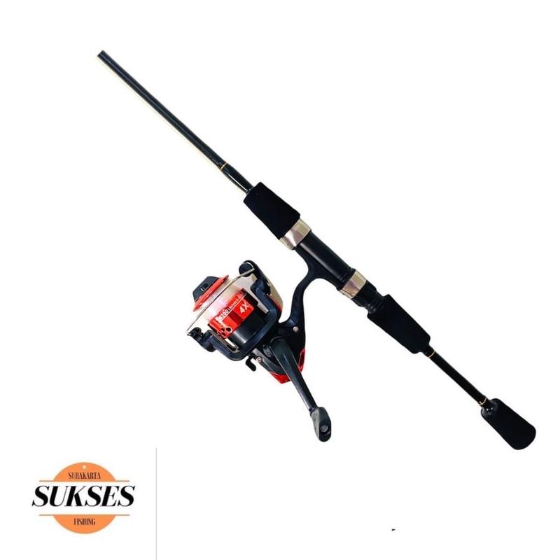 Sepaket Joran Kolam 8-17lbs 150cm dan Reel atom TM200 1