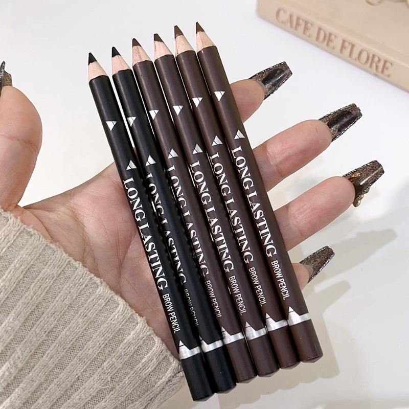 Product Introduction of Two in One Multifunctional Eyebrow Pencil Eyeliner Pencil Waterproof Sweat Proof Anti-blooming Black Brown Cosmetic Tool 13