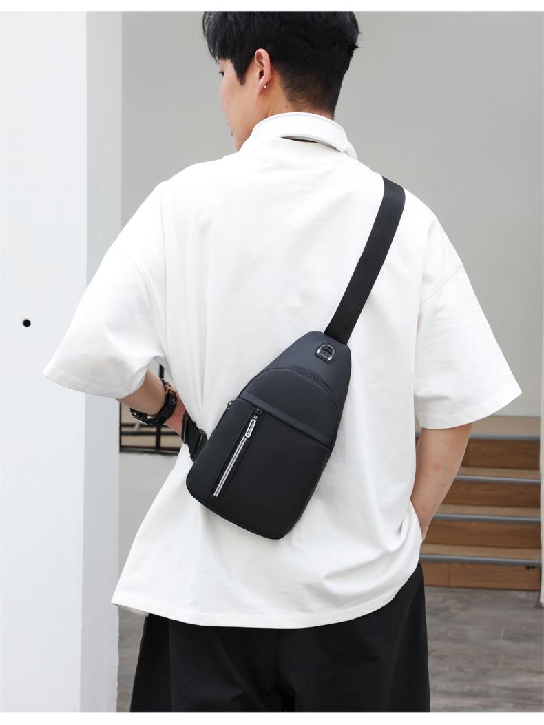 Product Introduction of Túi Đeo Một Bên Vai Cho Nam, Hàng Mới Về, Sức Chứa Lớn, Chống Thấm Nước Và Chống Mài Mòn, Ba Lô, Thích Hợp Cho Công Sở Thường Ngày Túi Đeo Chéo Nam, Có Túi Bag 1