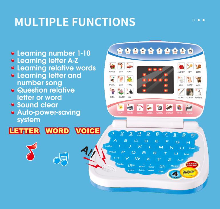 Product Introduction of Learning machine notebook computer children's electronic preschool language education toy 2