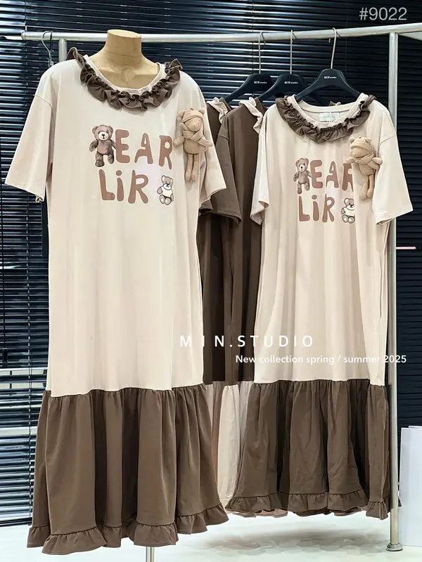 Váy Suông, Đầm Suông Cotton Nâu Phong Cách Trẻ Trung Huệ Tây 88 Store 4