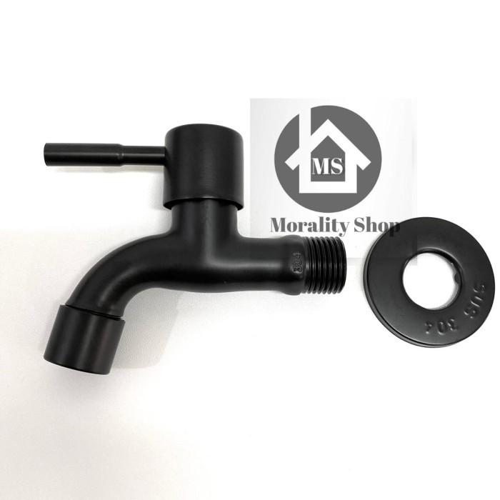 Gambar Kran air tembok Stainless 304 Minimalis Hitam 21BL-Kran stainles F35 dari Dunia Acc shop Kota Administrasi Jakarta Utara Tokopedia
