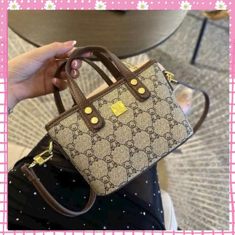 Túi xách đeo chéo túi cầm tay size 17 hoạ tiết Da Gấu sang chảnh đi tiệc thời trang cao cấp Bachhoaonline68 907