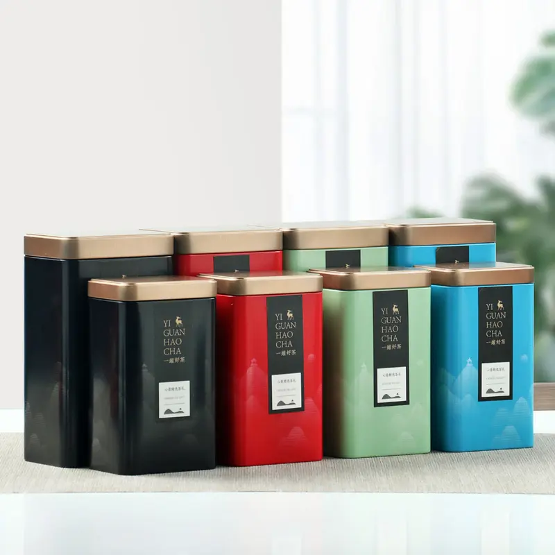 Hộp Thiếc Đựng Trà Tết 2026 Hình Chữ Nhật Hoạ Tiết Đựng Trà Cà - TikTok  Shop Vietnam