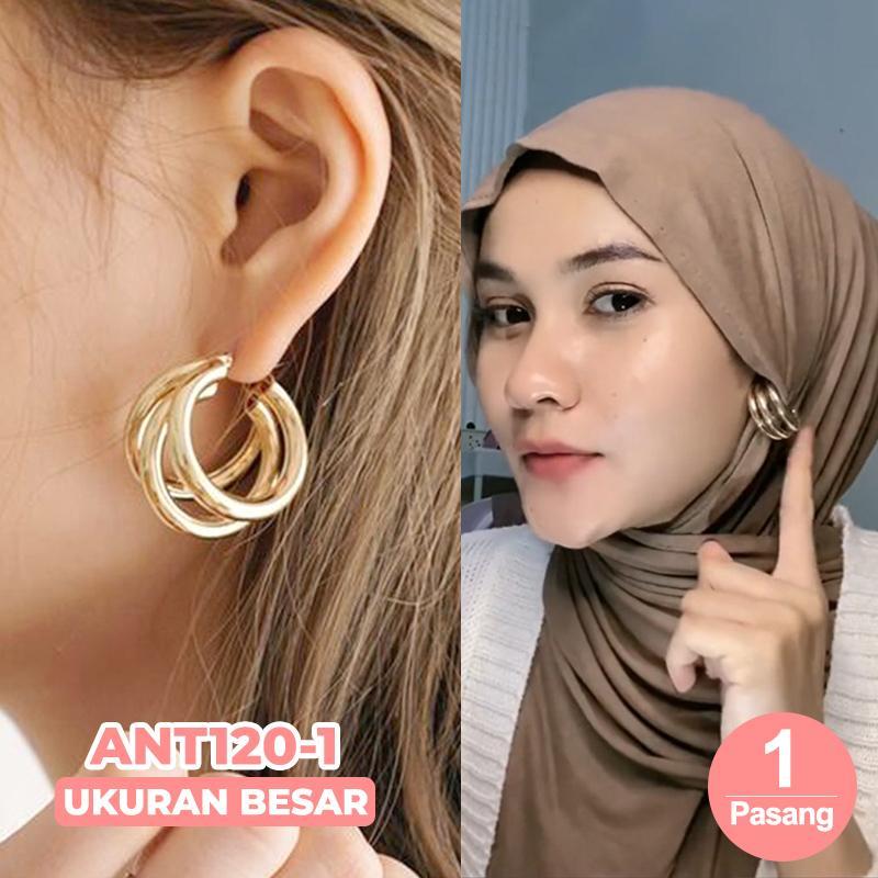 Anting Wanita Korea Giwang Aksesoris Perhiasan Imitasi Earrings Gaya Vintage Bohemian 8