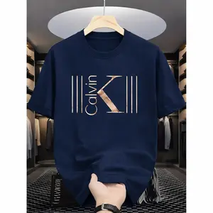 【100% Cotton】CA02 Kaos Unisex Katun 220g Lengan Pendek Kerah Bulat 24s Nyaman dan Lembut Cocok untuk Pria dan Wanita Atasan T-Shirt