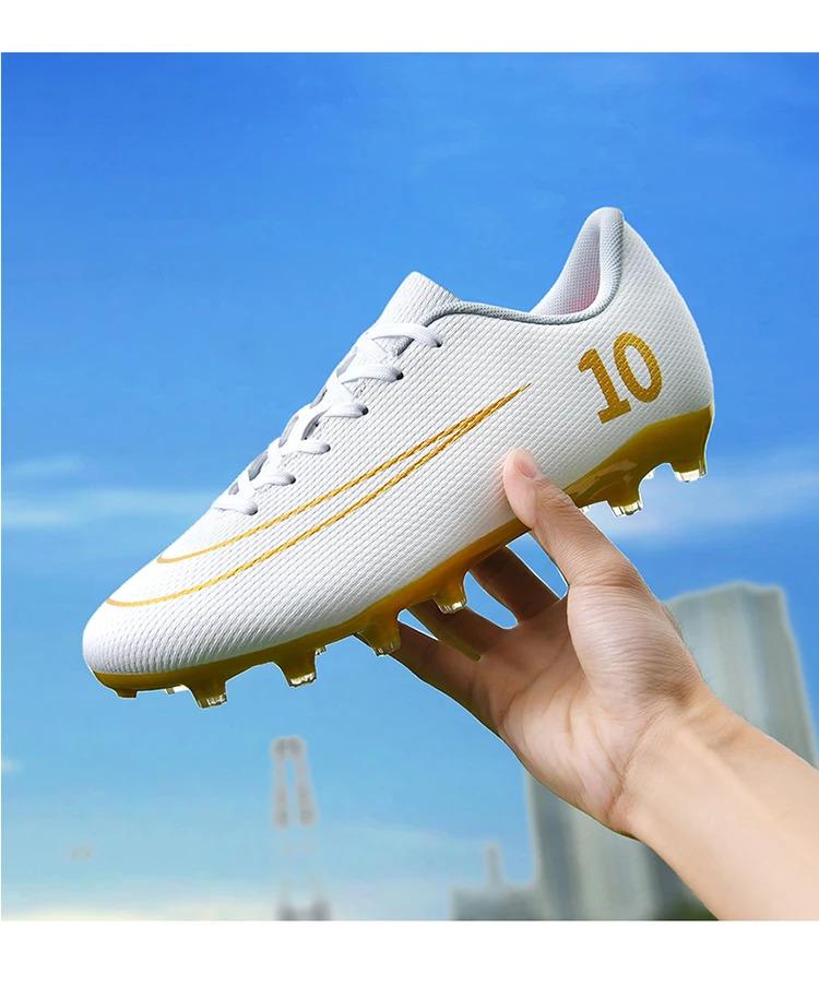 Product Introduction of Professional Men Football Shoes TF/FG Professional Boy Football Field Boots Society Cleats Soccer Shoes Fast Non Slip Sneaker 19