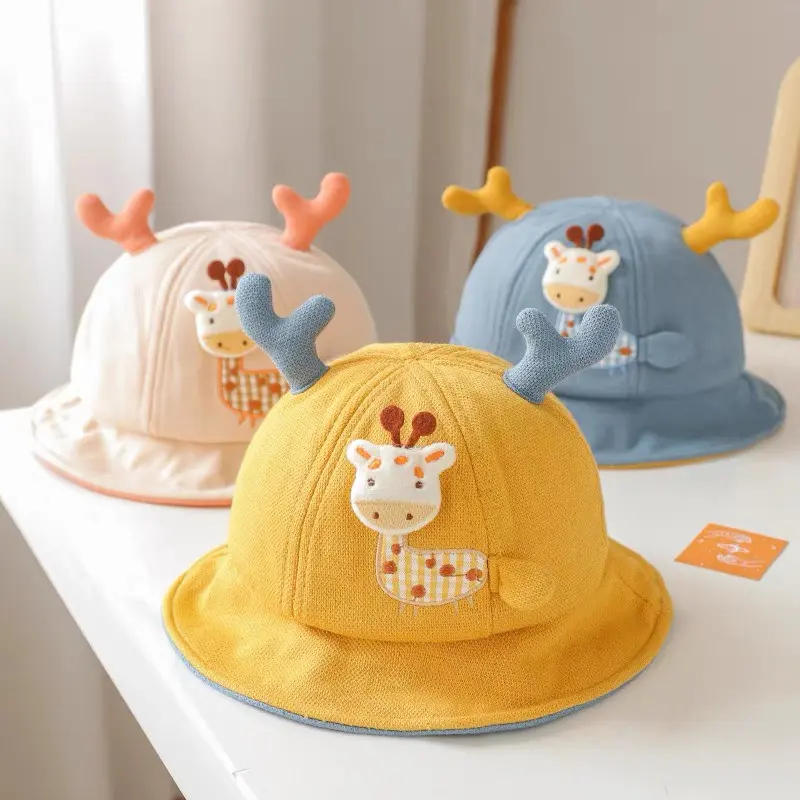 Nón bucket cotton cho bé yêu (chu vi vòng đầu 48-52cm) 4