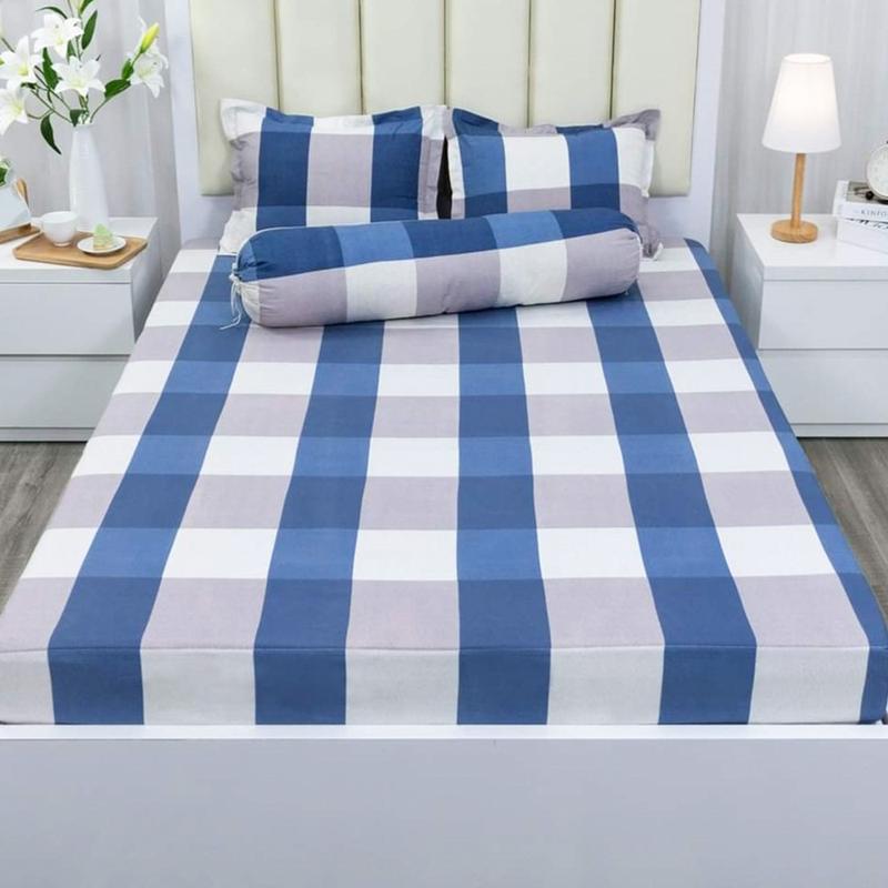 Sét 4 món Vỏ Ôm (1 ga + 2 vỏ nằm + 1 vỏ ôm), Sét 4 ga gối Vỏ ôm kích thước ga M2/M6/M8/2M2 8