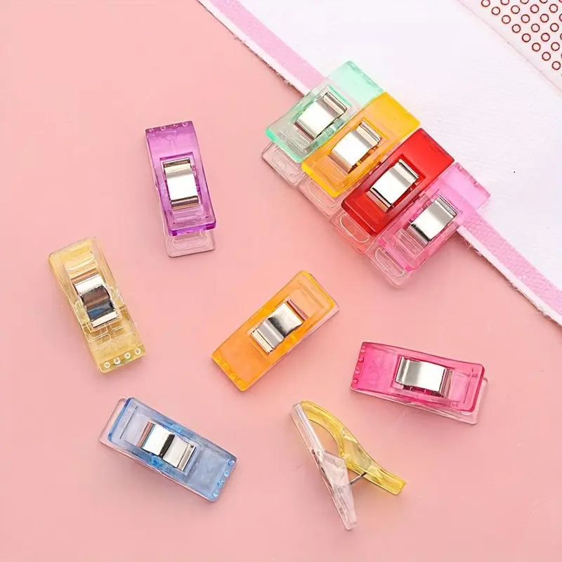 Random Color Rhinestones Painting Clips (8 Counts), Keep Painting Canvas Steady Needlework Blinder Clips, DIY Craft Sewing Accessories 5