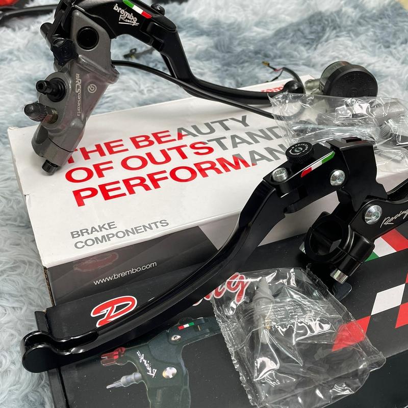 Tay Côn TWM Bên Trái Kèm Tay Brembo RCS 19   Lắp Đặc Các Dòng Xe ( Phụ Kiện Xe Máy ) Phụ Tùng Phanh Xuống Heo Dầu Xe Máy