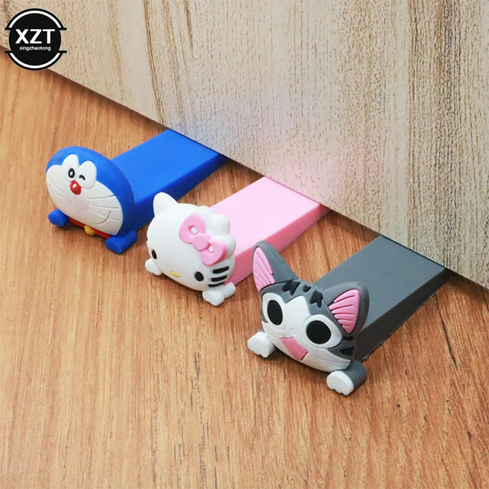 Cute Cartoon Silicone Stitch Door Stopper Cartoon Cute Creativity Door Stopper Anti-pinch Soft Rubber Door Barrier Party Gift