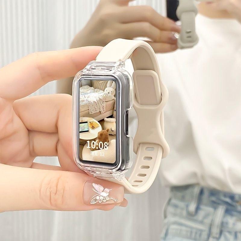 Tali Jam Tangan Anti Gores Transparent PC Case Silicone Strap for Huawei Band 10/9/8 Hard Frame Protective Cover Bumper Cover Screen Protector Soft Silikon Wristband Rubber Band Accessories Smartwatch for Huawei Band 10 9 8 NFC Tali Jam Tangan Anti Gores Transparent PC Case Silicone Strap for Huawei Band 10/9/8 Hard Frame Protective Cover Bumper Cover Screen Protector Soft Silikon Wristband Rubber Band Accessories Smartwatch for Huawei Band 10 9 8 NFC