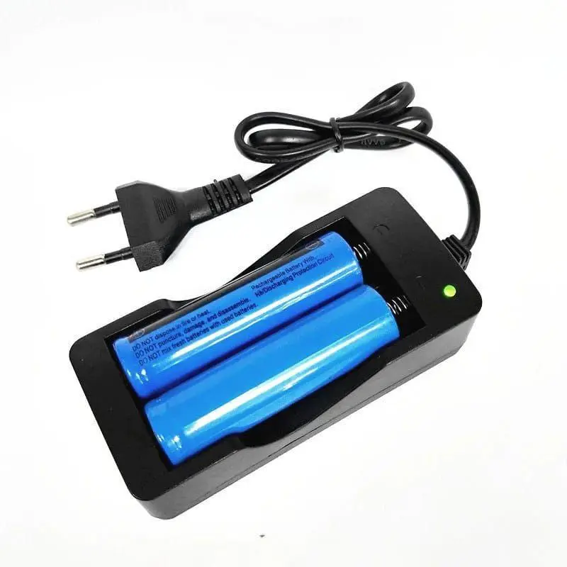 GH Dekstop Batre 18650 Recharger Batery 18650 2in1 Charger Batre 2 Slot